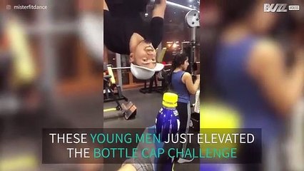 Bottle Cap Challenge meets calisthenics