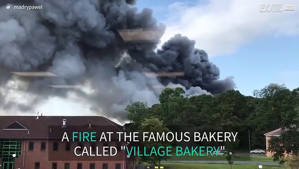 Fire at bakery scares residents of Wales
