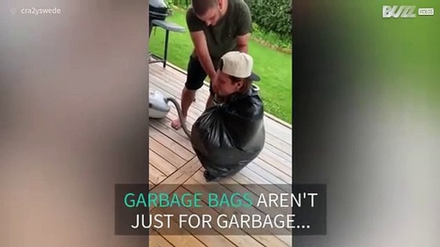 New viral challenge combines a garbage bag and vacuum