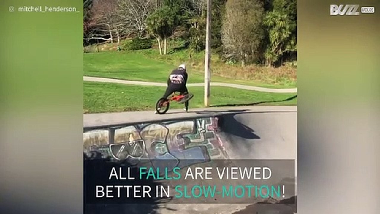 Bike trick ends in twisted ankle
