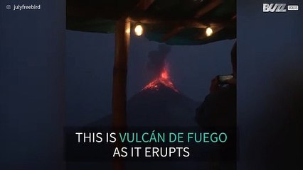 Guatemala volcano blows its top in middle of the night