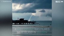 Waterspout filmed near Swedish beach