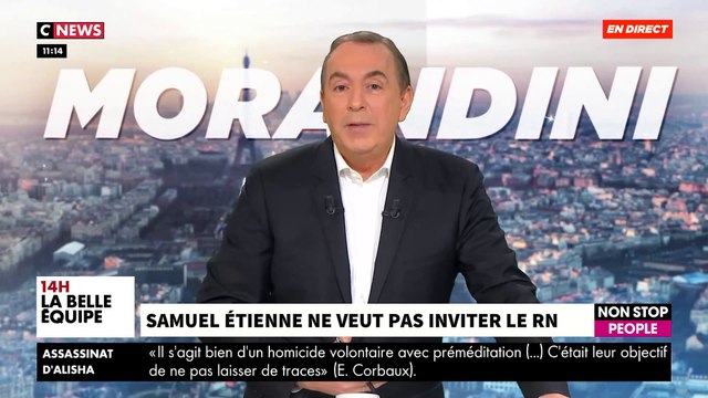 Laurent Jacobelli du RN s'adresse à Samuel Etienne qui ne veut inviter personne de son parti sur Twitch: