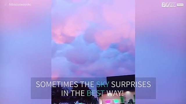 Skies above Oklahoma appears fluorescent!