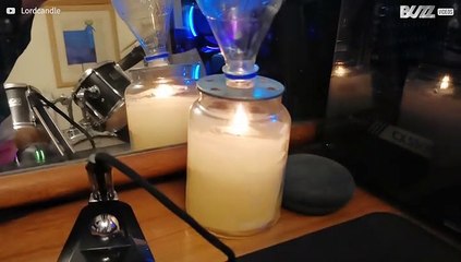 Candle relit as if by magic