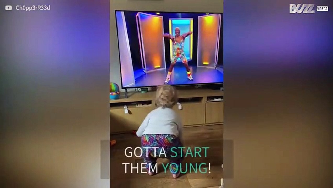 Tot gets tired after 10-second workout