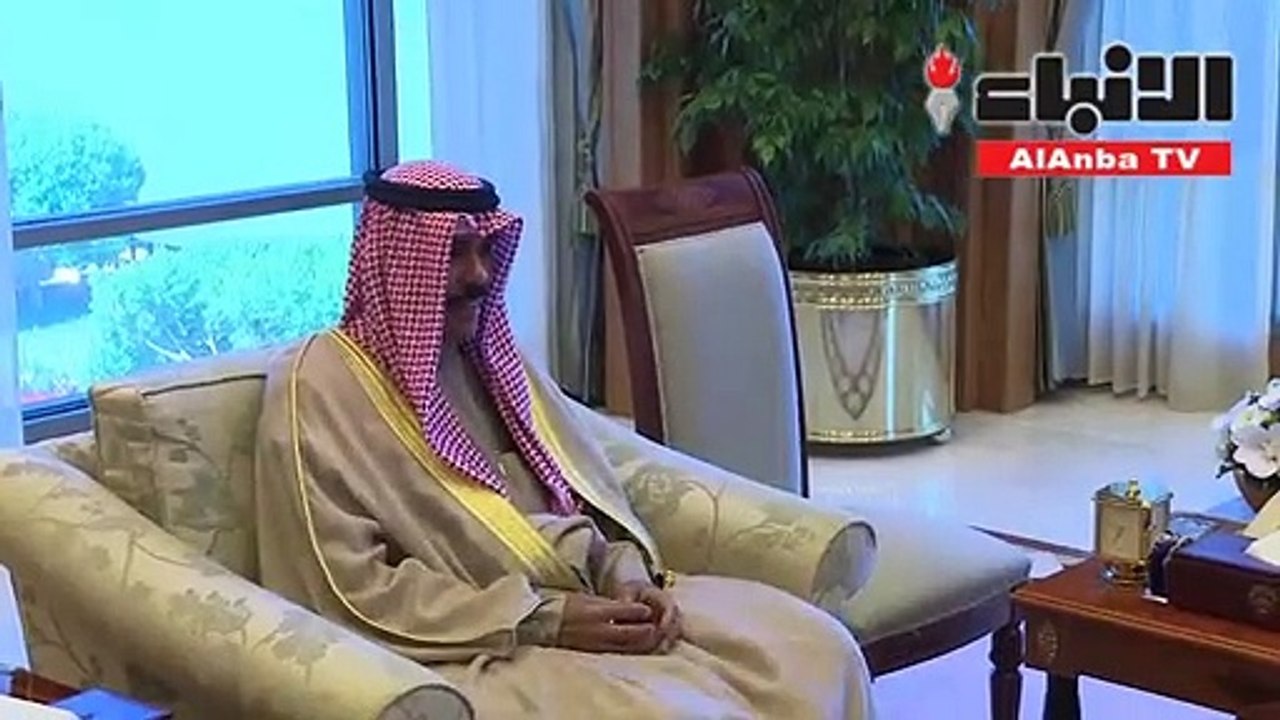 صاحب السمو مستقبلا ولى العهد والغانم والمبارك والمبعوث الأميركي ورئيس مجلس النواب العراقي