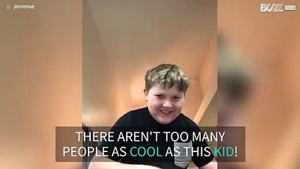 Boy loses his cool on hoverboard