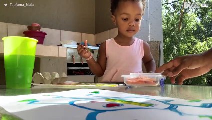 Did this little girl pass the fruit snack challenge?