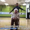 93-year-old woman loves exercise class! - Daily Mail