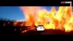 Moment flames engulf Chinese highway