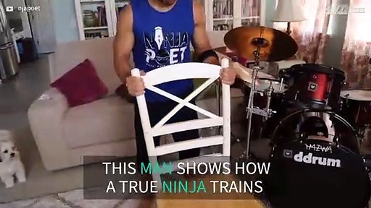 This is how a ninja does push ups