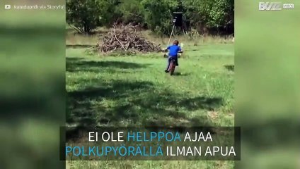 Lapsi ei osaa käyttää jarruja