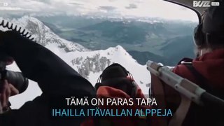 Helikopteriseikkailu Itävallan Alpeilla – ilman ovea!