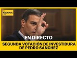 EN DIRECTO - Segunda votación de investidura de Pedro Sánchez