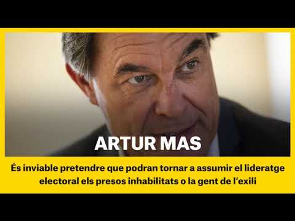 Mas: "Convocar eleccions és la resposta fàcil però posa en risc la majoria independentista"