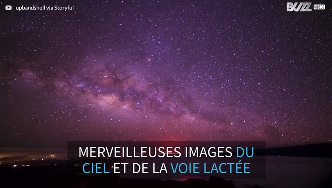 Vidéo en accéléré d'une nuit étoilée filmée à 2800 mètres d'altitude