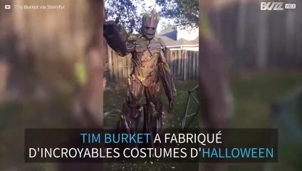 Un père crée un costume de Groot hyper réaliste!