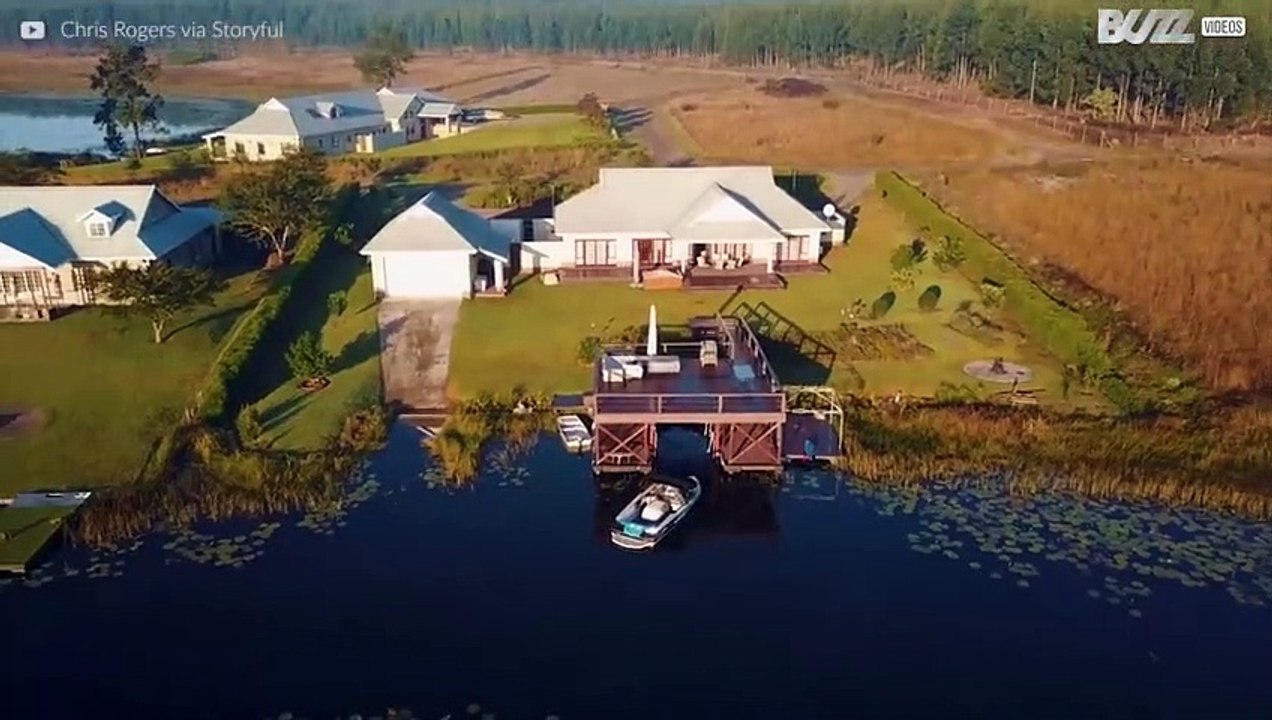 Incroyables images de ski nautique sur un lac d'Afrique du Sud