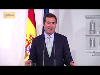 El president de la CEOE Antonio Garamendi demana al PSOE i Podemos que es posin d'acord