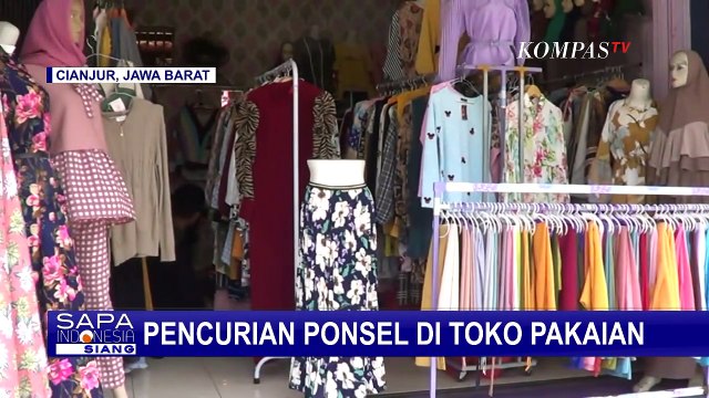 Modus Beli Baju, Pria Ini Curi Ponsel di Toko Pakaian, Aksinya Terekam CCTV!