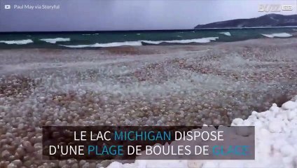 De mystérieuses boules de glace flottent sur le lac Michigan