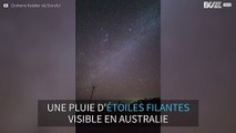 Vidéo accélérée d'une pluie d'étoiles filantes en Australie