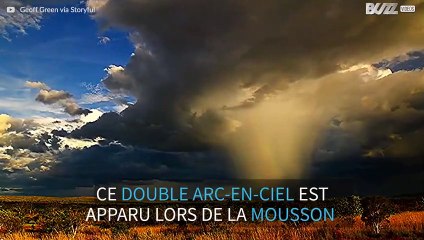 Incroyable double arc-en-ciel au cœur d'une tempête en Australie