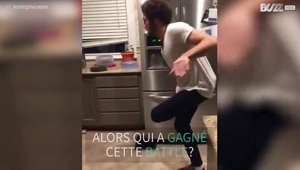 Il tombe face contre terre lors d'une battle de danse