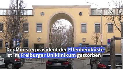 Regierungschef der Elfenbeinküste in Freiburger Klinik gestorben