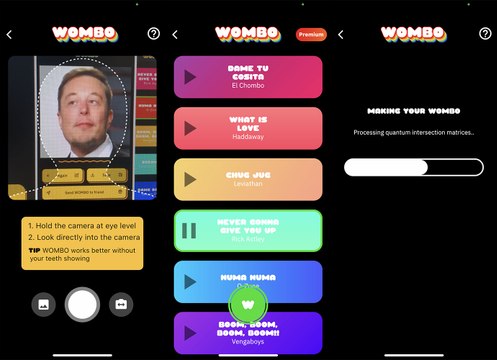 Wombo en acción