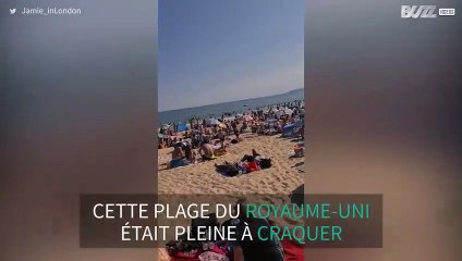Cette plage est beaucoup trop fréquentée en pleine pandémie