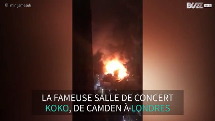 Les flammes emportent la célèbre salle KOKO à Camden