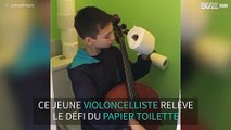 Défi du papier toilette: ce jeune violoncelliste impressionne