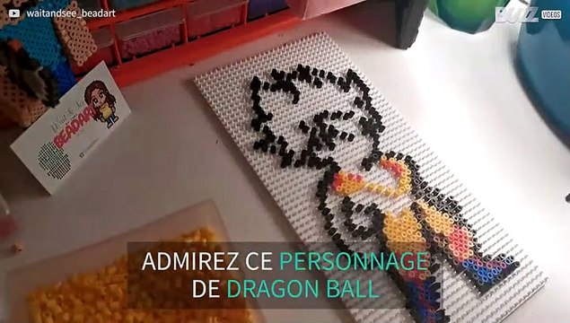 Elle crée des personnages de Dragon Ball en perles de hama