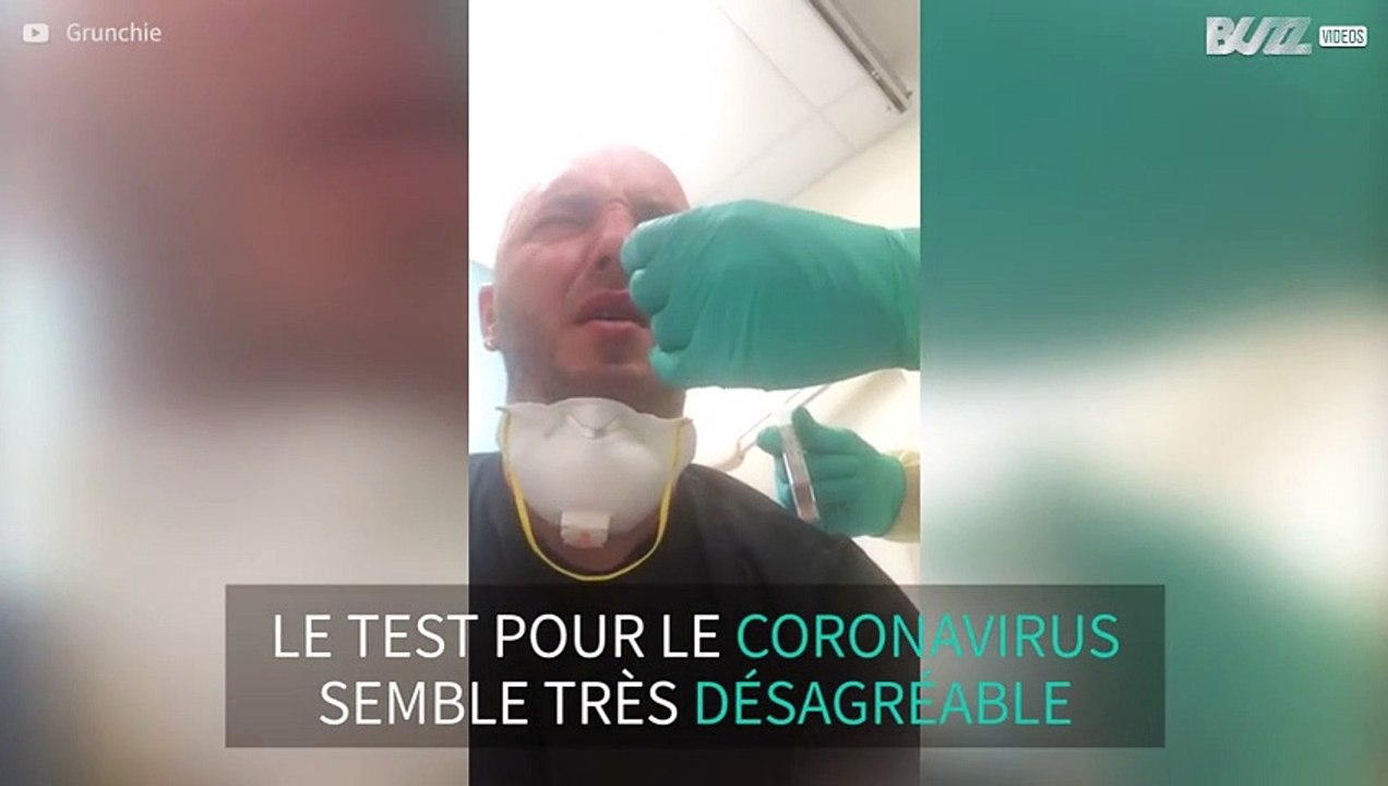 Le test du Covid-19, effectué face caméra