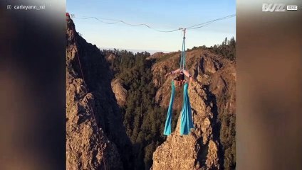 Ses acrobaties aériennes sont vetigineuses