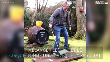 Ce golfeur s'éclate en confinement