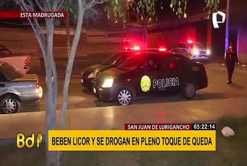 SJL: sujetos son detenidos por tomar y armar escándalo en parque