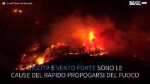 Gli incendi devastano le foreste nel Nord Italia