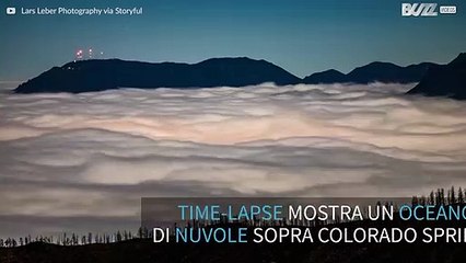 Un meraviglioso oceano di nuvole in time-lapse!