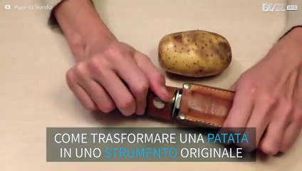 Una patata per suonare "Sandstorm" di Dj Darude