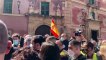 Santiago Abascal a su salida del mitin de Murcia
