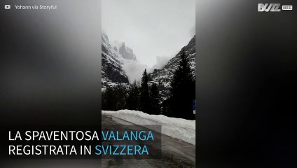 Spaventosa valanga filmata in Svizzera!