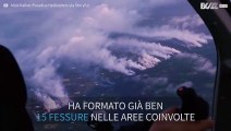 Le immagini della nuova fessura creata dall'eruzione del vulcano nelle Hawaii