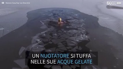 Un bagno gelato nelle Highland scozzesi