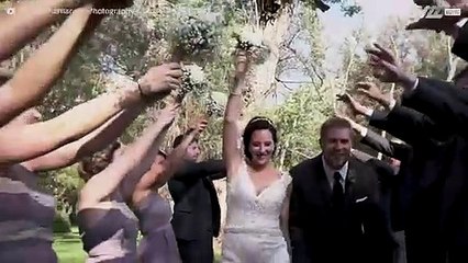 L'albero quasi li uccide durante il matrimonio