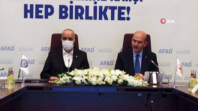 Bakan Soylu, Memur–İşçi sendika ve Konfederasyonları ile Afad Eğitim İşbirliği protokol imza törenine katıldı