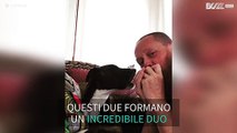 Il fantastico duetto tra cane e padrone