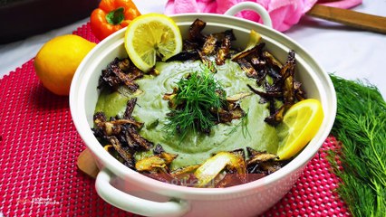 طريقة عمل البصارة المصرية الفلاحي بالملوخية